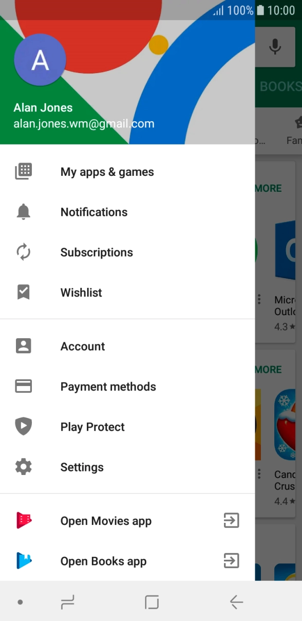Press Settings. Press Settings.