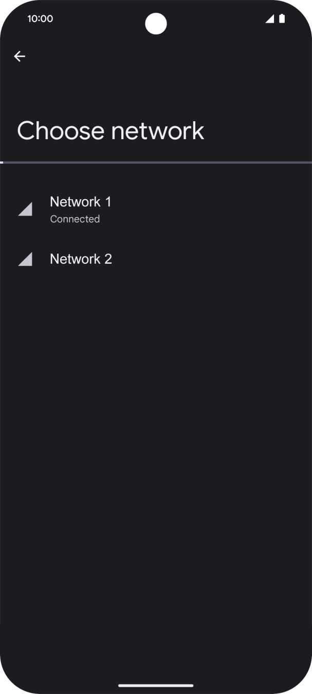 Press arrow left. Press arrow left.