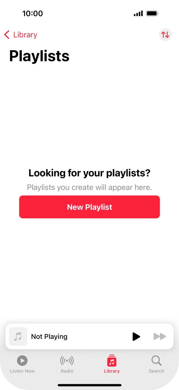 Press New Playlist. Press New Playlist.