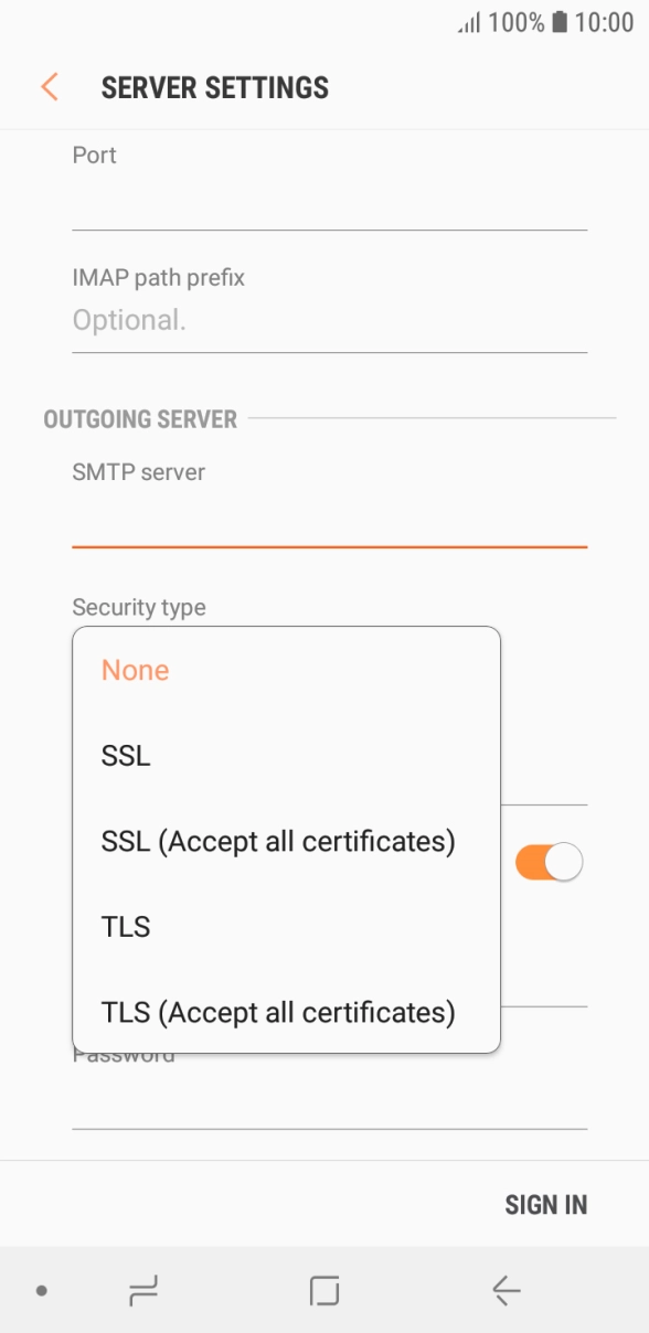 Press None to turn off the function. Press None to turn off the function.