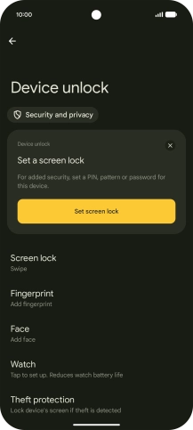 Press Fingerprint.