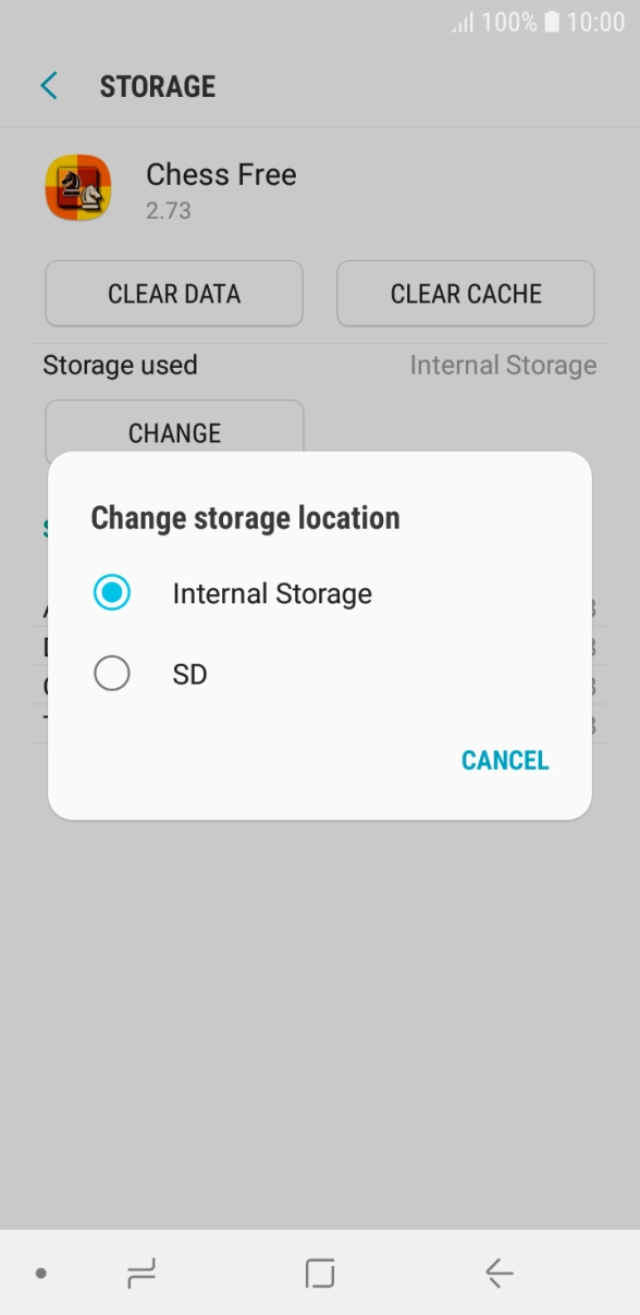 Press the name of the memory card.