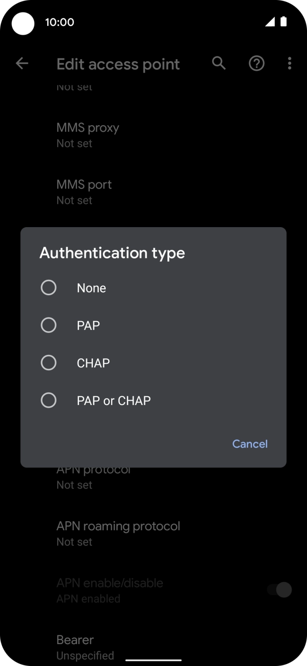 Press PAP. Press PAP.