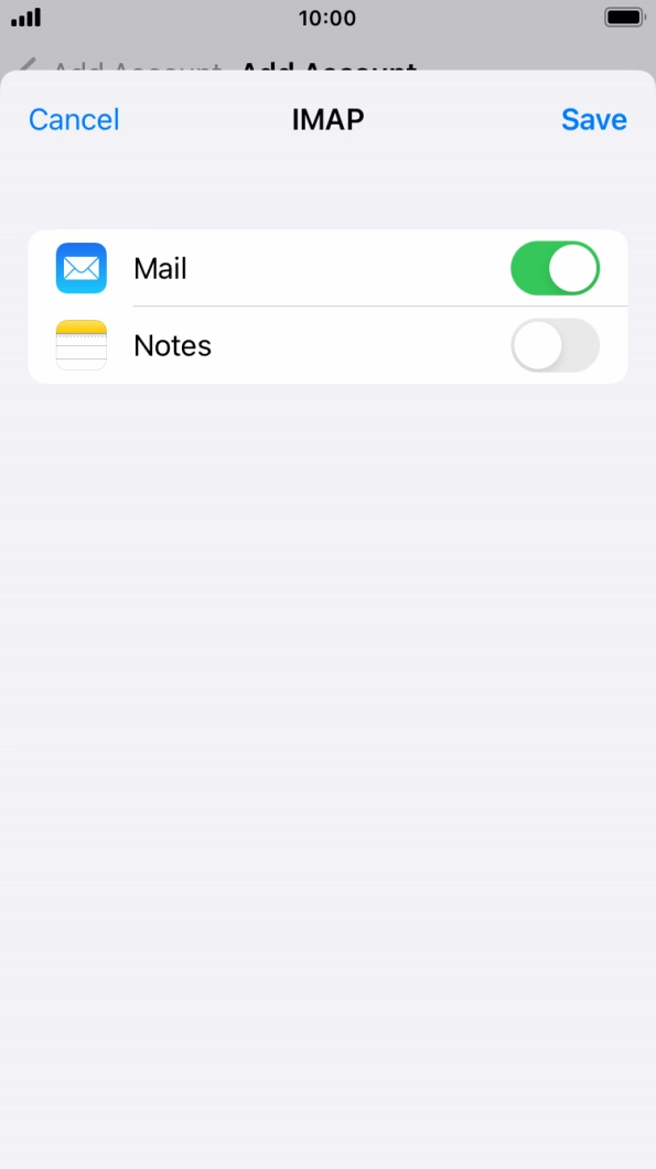 Press Save. Your email account has now been set up. To select more settings for incoming and outgoing server, proceed with the following steps. Press Save. Your email account has now been set up. To select more settings for incoming and outgoing server, proceed with the following steps.