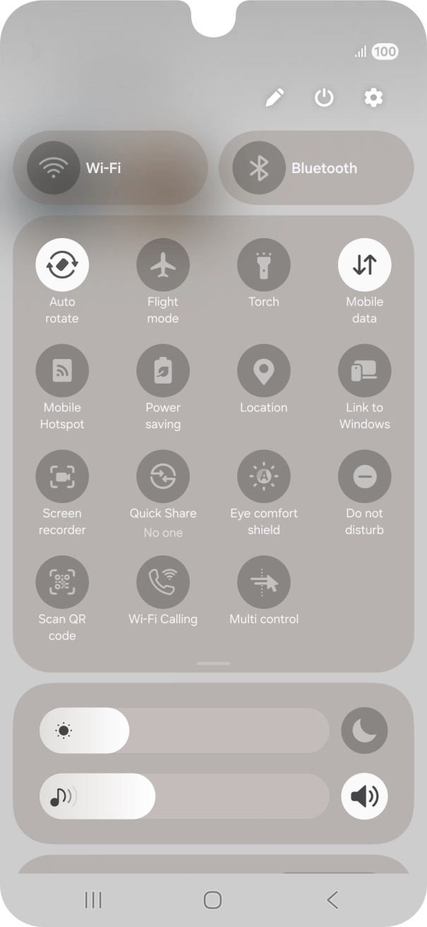 Press the screen recording icon.