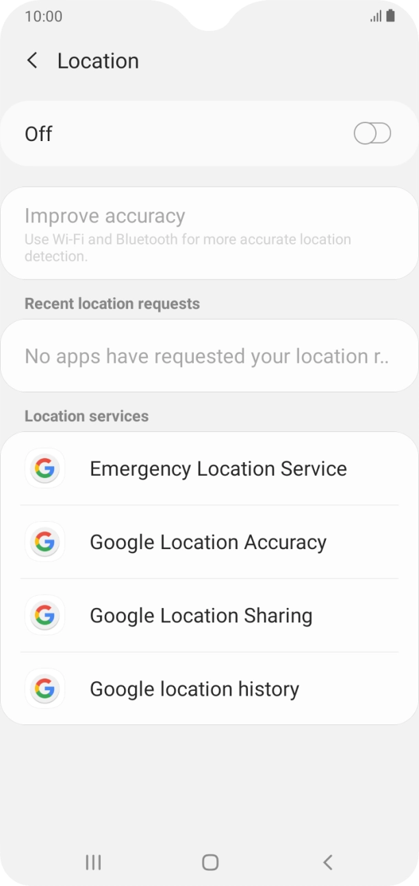 Press the indicator to turn the function on or off.