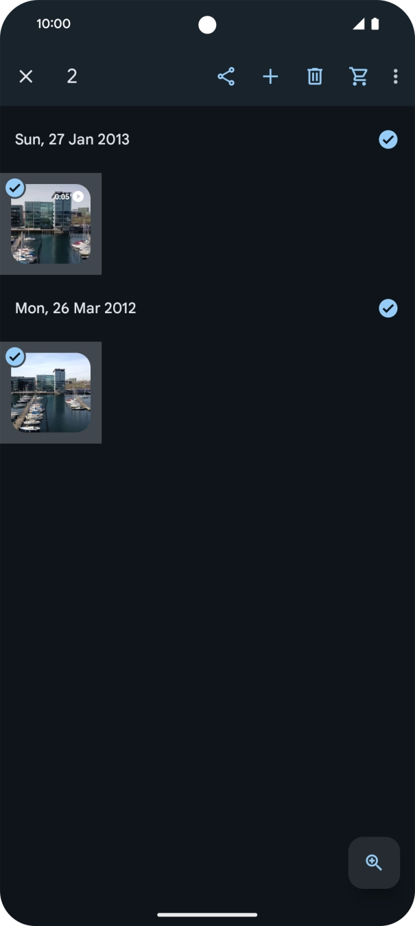 Press the share icon. Press the share icon.