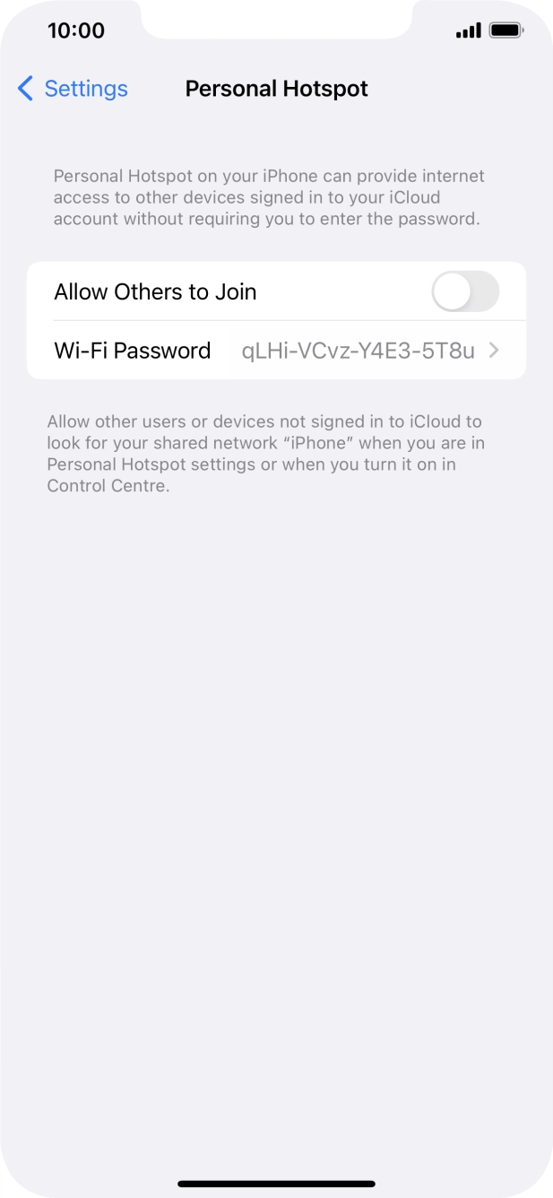 Press Wi-Fi Password and key in the required password. Press Wi-Fi Password and key in the required password.