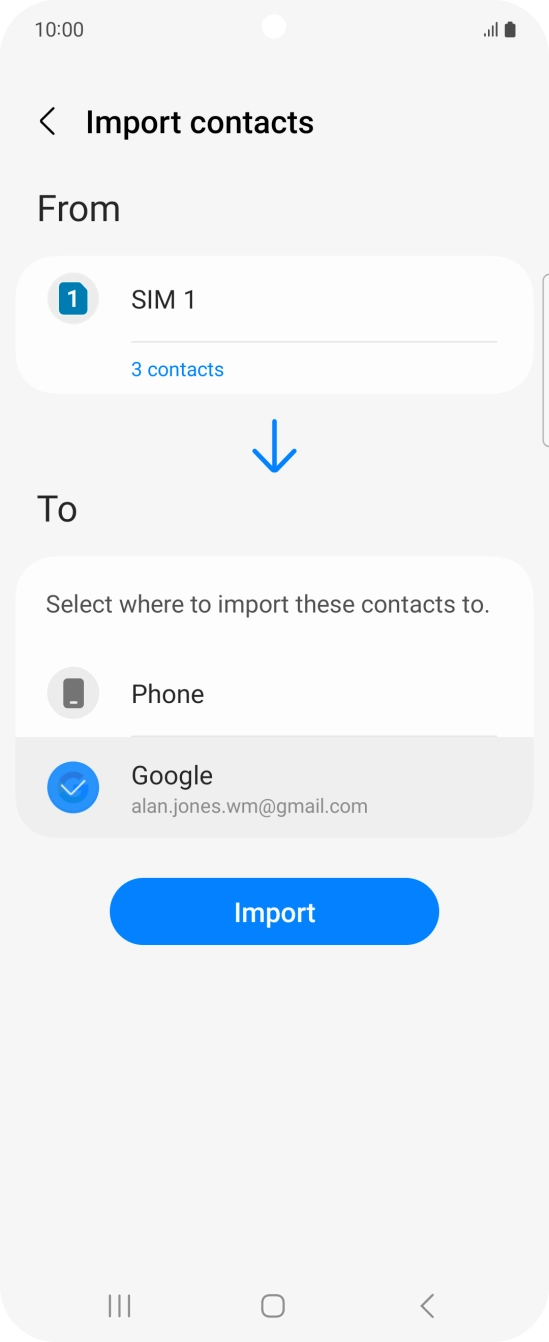 Press Import. Press Import.