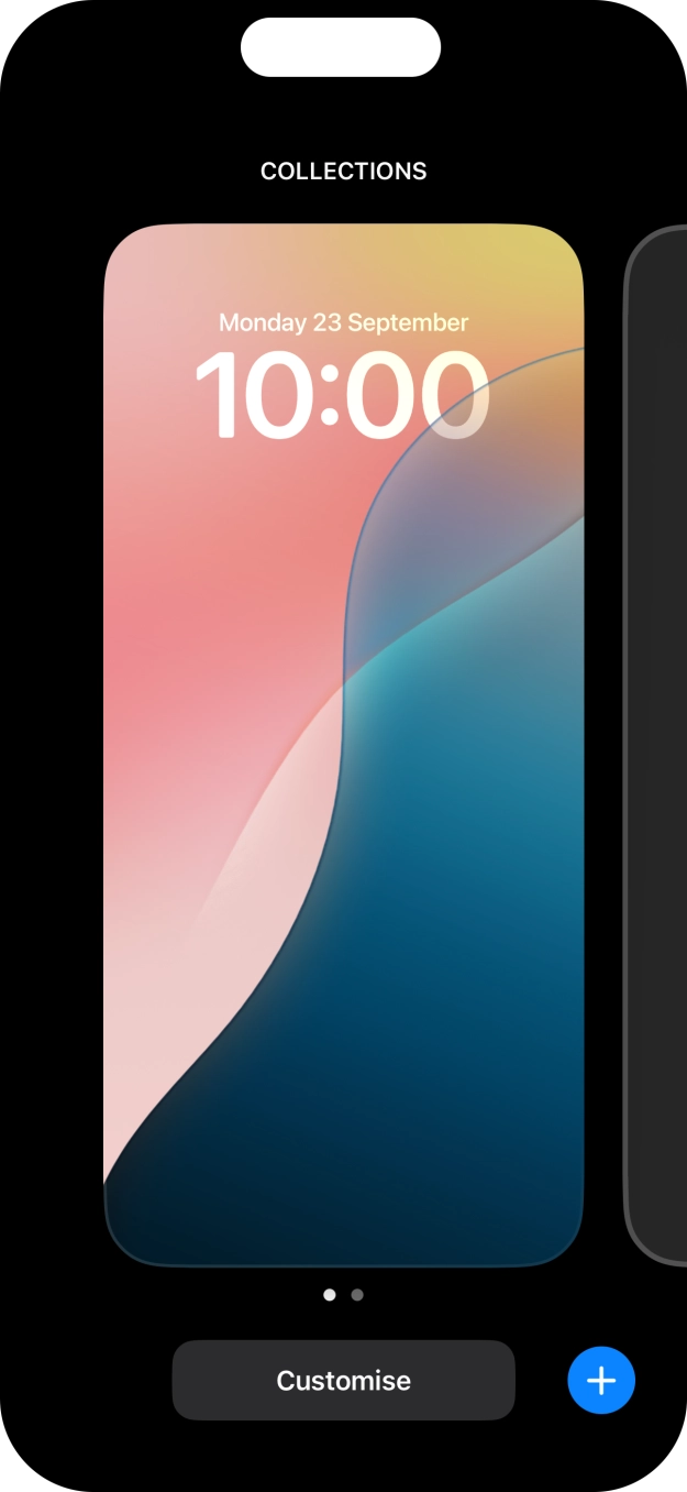 Press the add icon. Press the add icon.