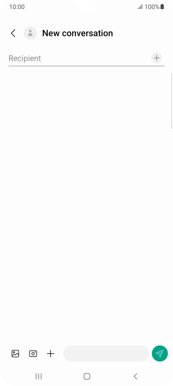 Press the search field and key in the first letters of the recipient's name. Press the search field and key in the first letters of the recipient's name.