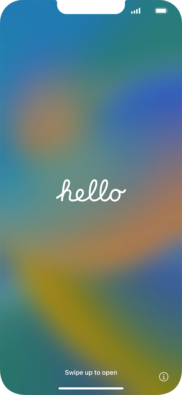 Slide your finger upwards starting from the bottom of the screen. Slide your finger upwards starting from the bottom of the screen.