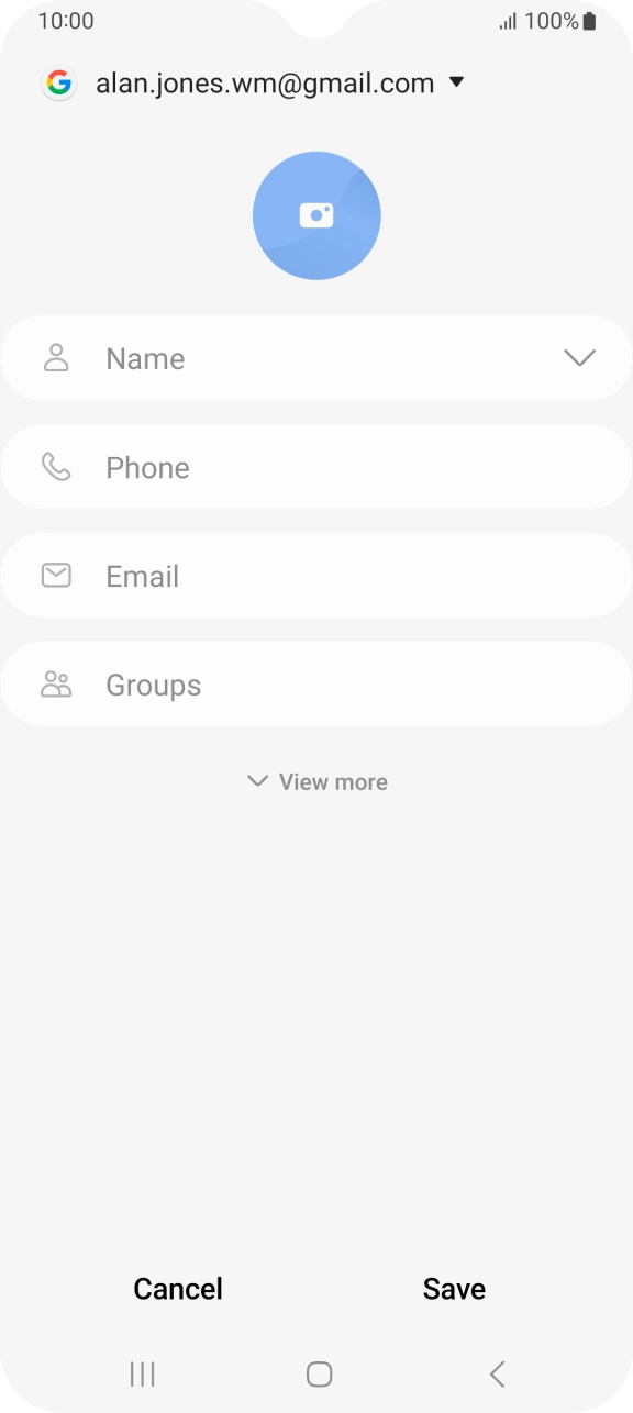 Press Name and key in the required name.