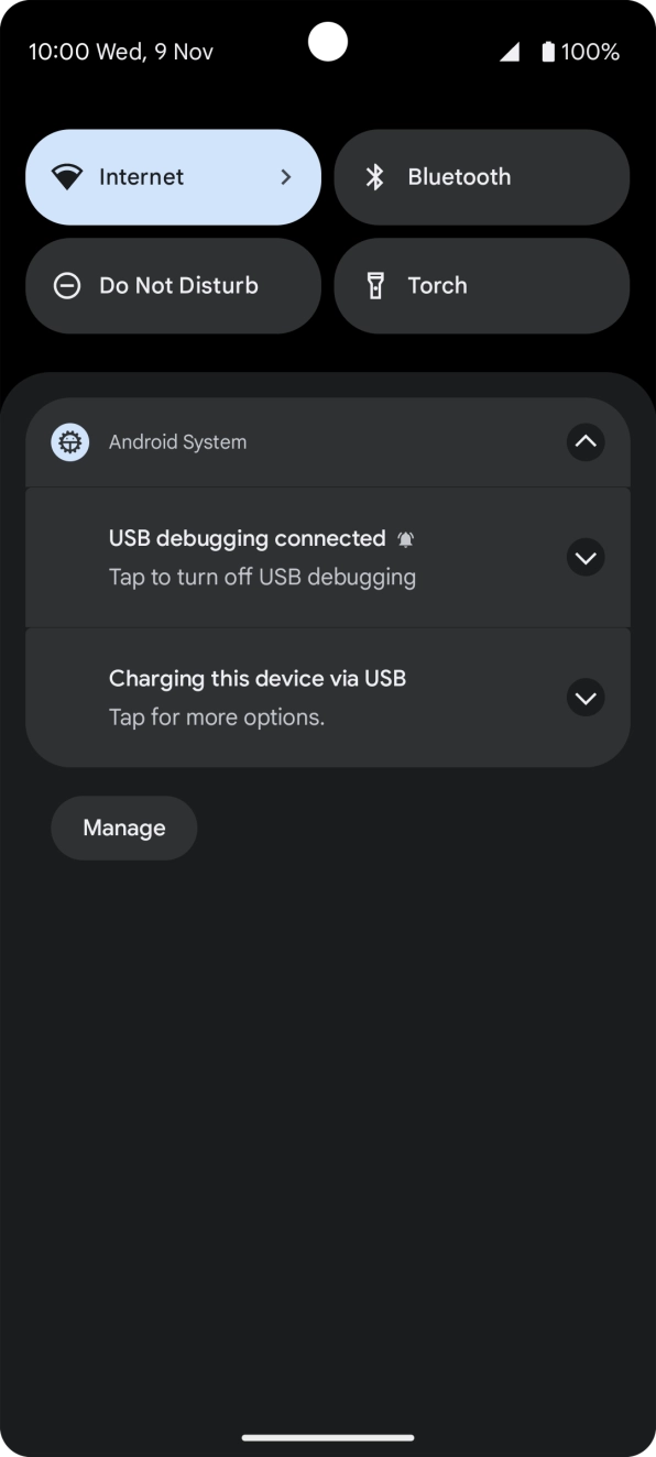 Press Tap for more options.