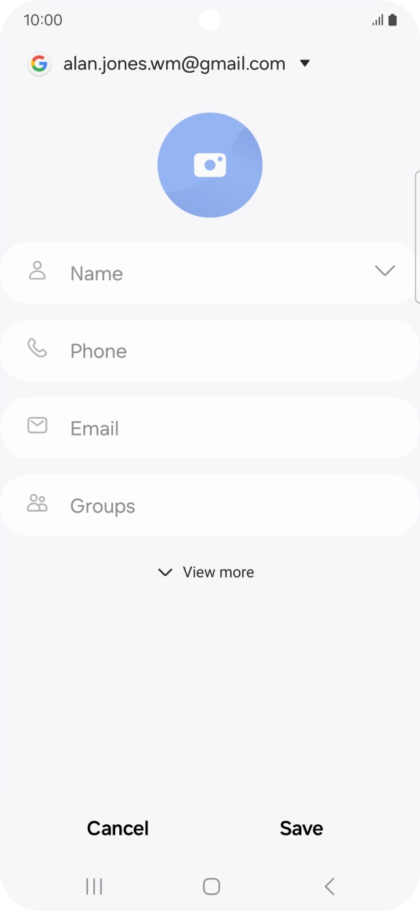 Press Name and key in the required name. Press Name and key in the required name.