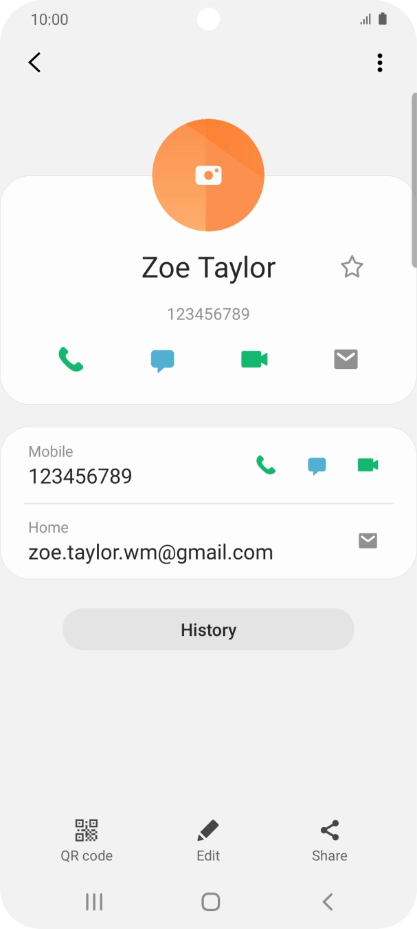 Press the call icon next to the required number.