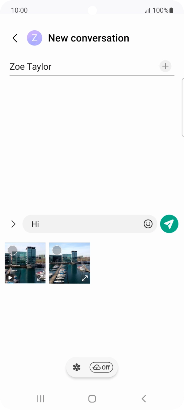 Press the gallery icon and go to the required folder. Press the gallery icon and go to the required folder.