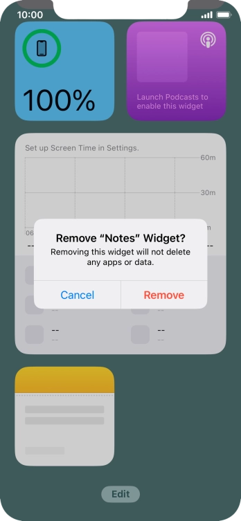 Press Remove. Press Remove.
