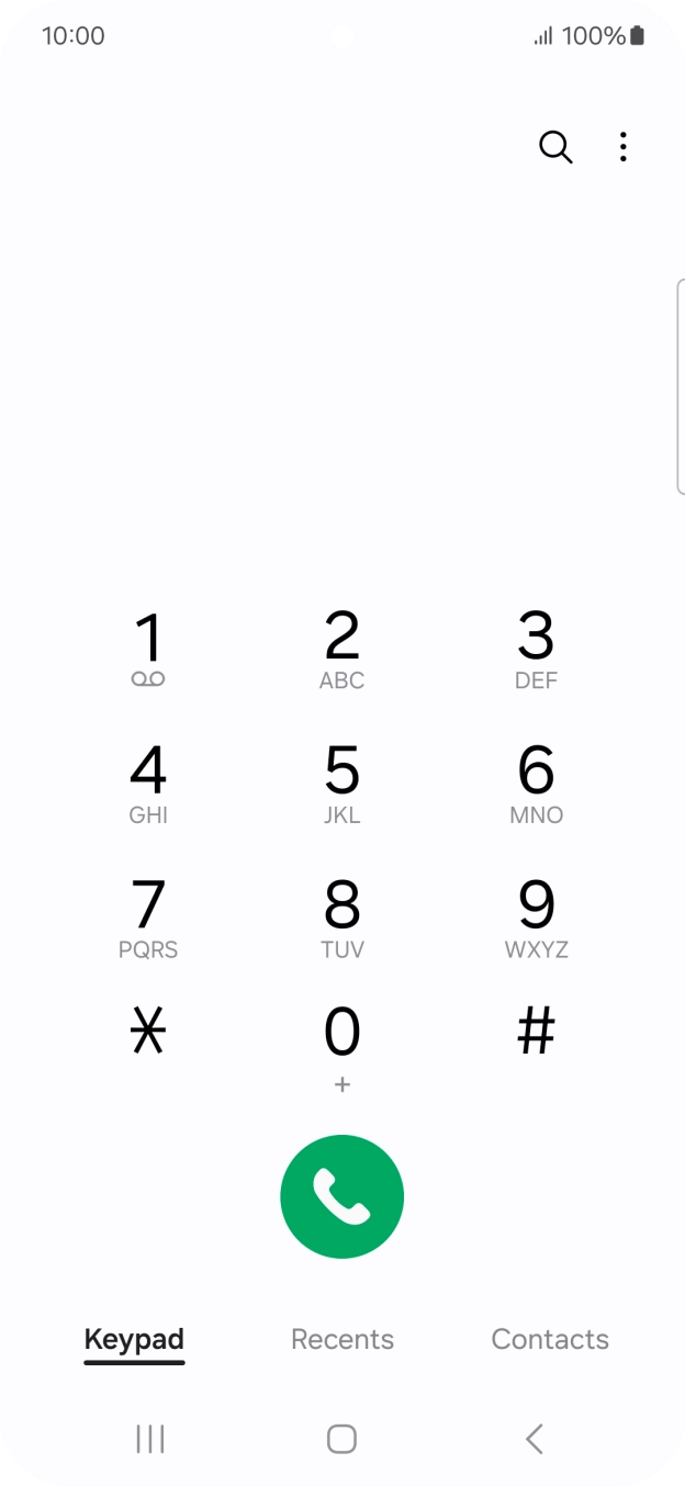 Press the menu icon.