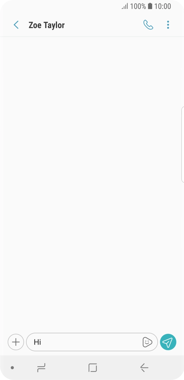 Press the attachment icon. Press the attachment icon.