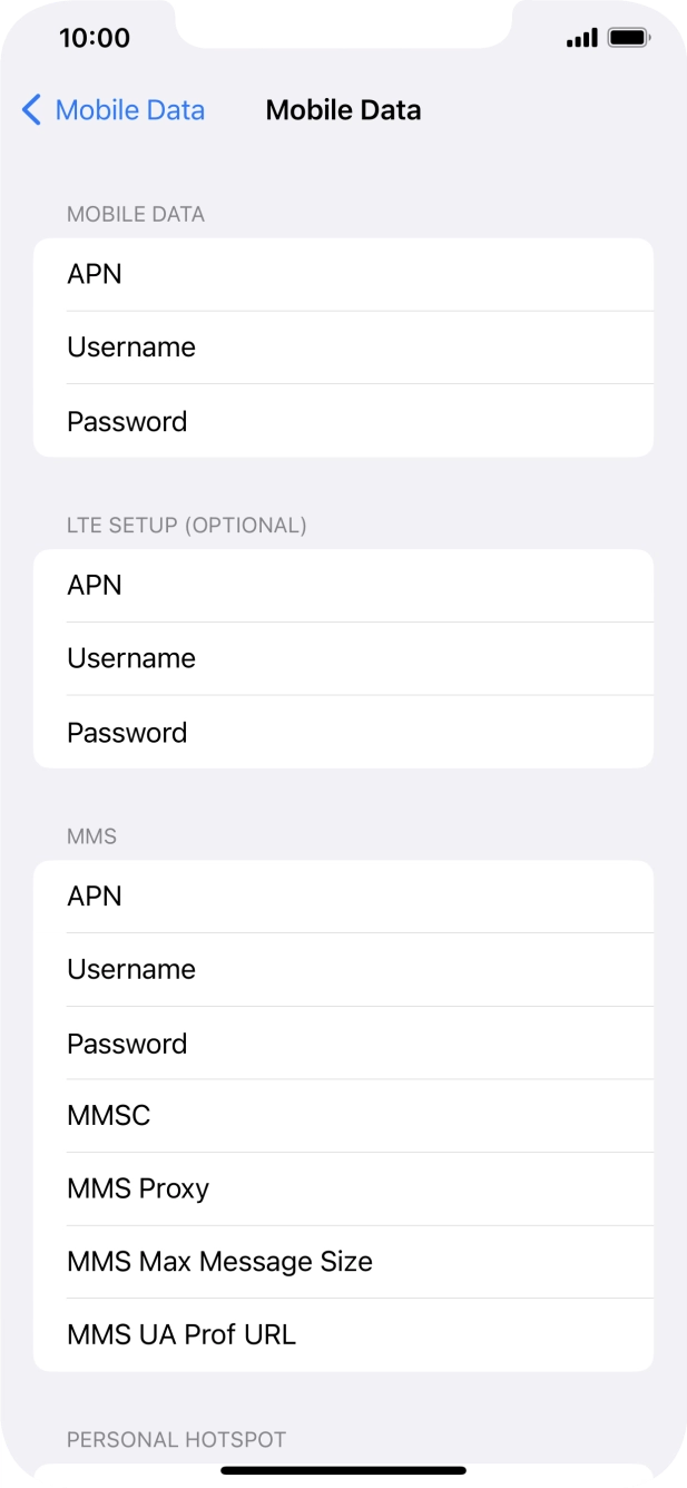 Press APN and key in wap.o2.co.uk.
