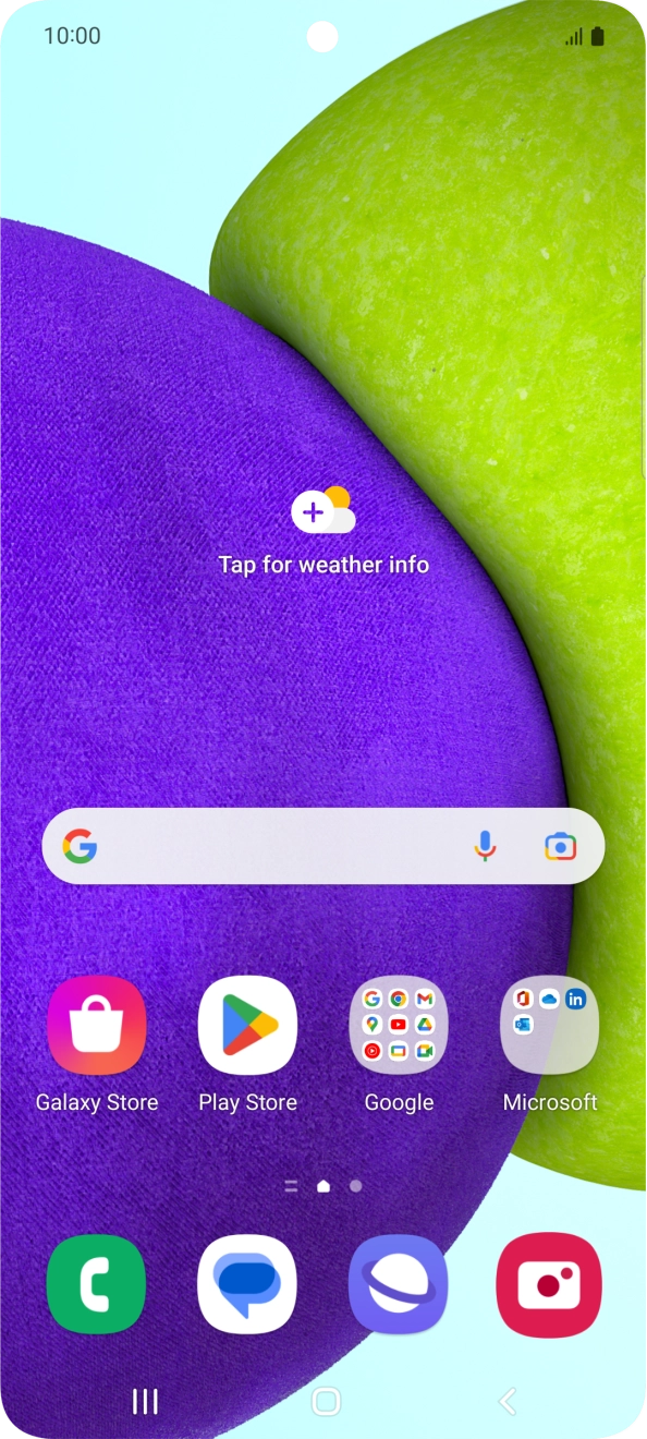 Slide your finger upwards on the screen.