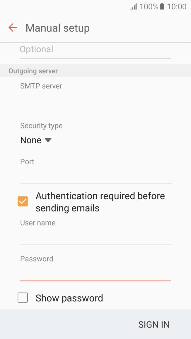 Press SIGN IN. Press SIGN IN.