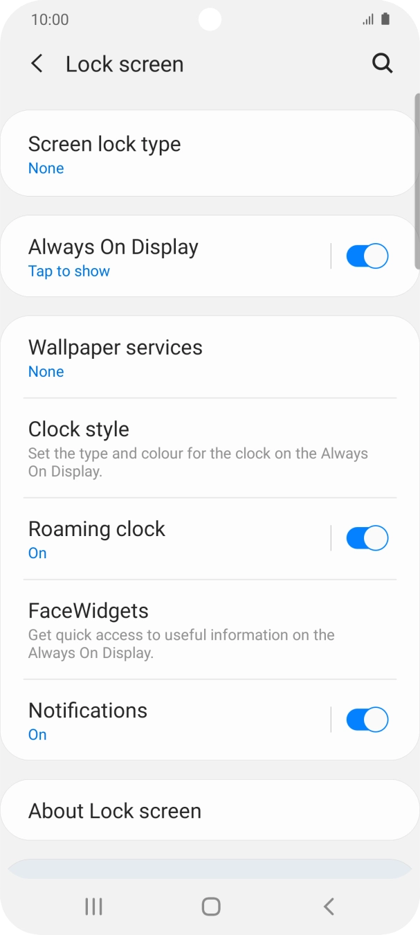 Press the Home key to return to the home screen.