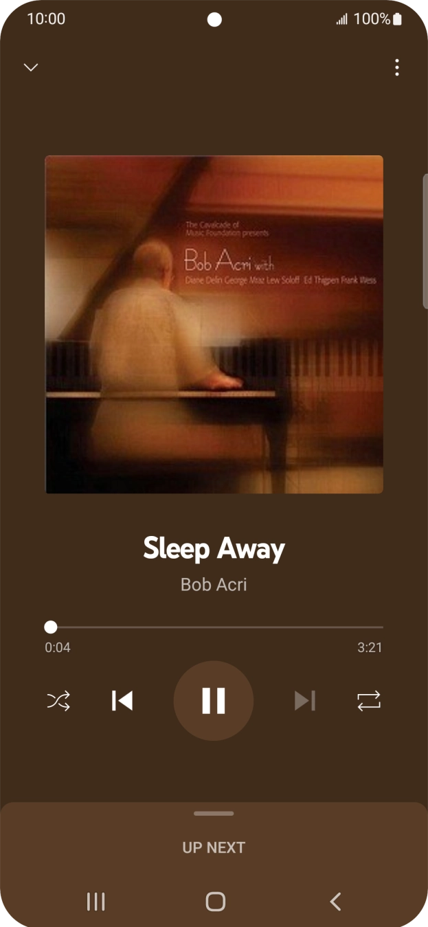 Press arrow right to go to the next audio file.