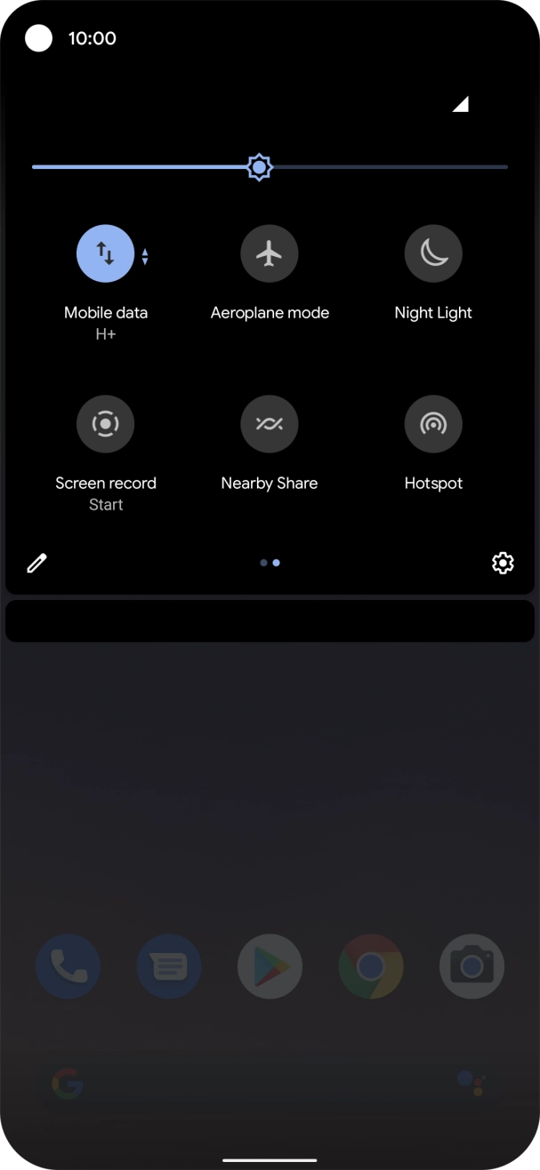 Press Mobile data to turn the function on or off. Press Mobile data to turn the function on or off.