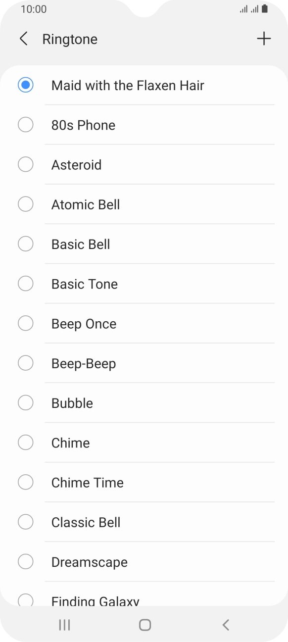 Press the Home key to return to the home screen.