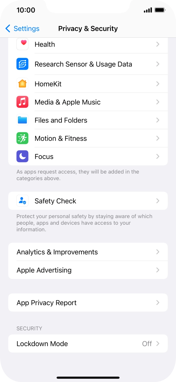 Press App Privacy Report.