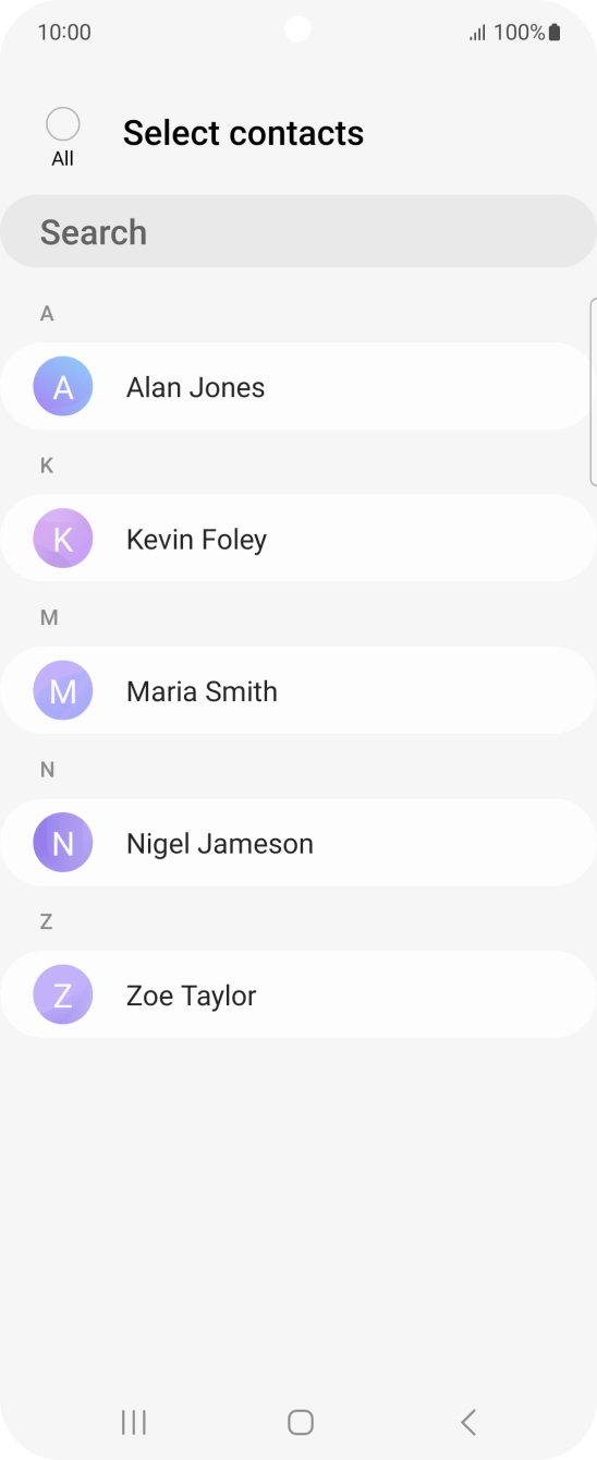 Press the field above 'All'.