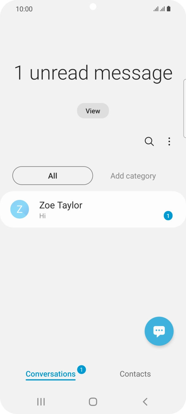 Press the menu icon.