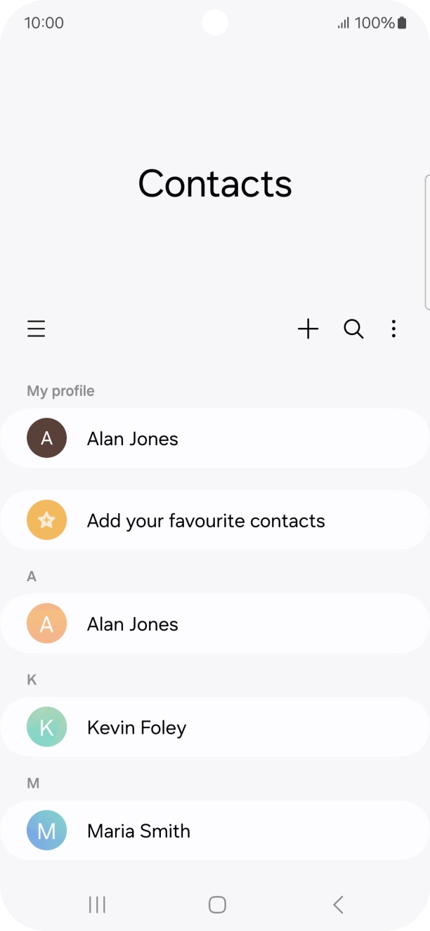 Slide your finger right starting from the left side of the screen.