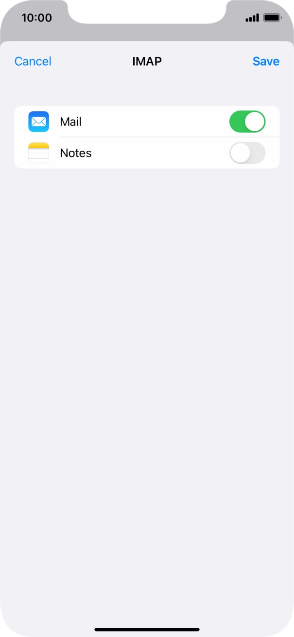 Press Save. Your email account has now been set up. To select more settings for incoming and outgoing server, proceed with the following steps. Press Save. Your email account has now been set up. To select more settings for incoming and outgoing server, proceed with the following steps.