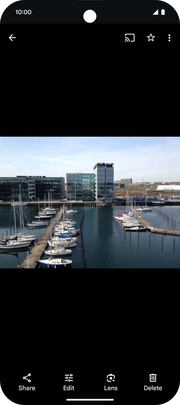 Go to the required picture. Go to the required picture.