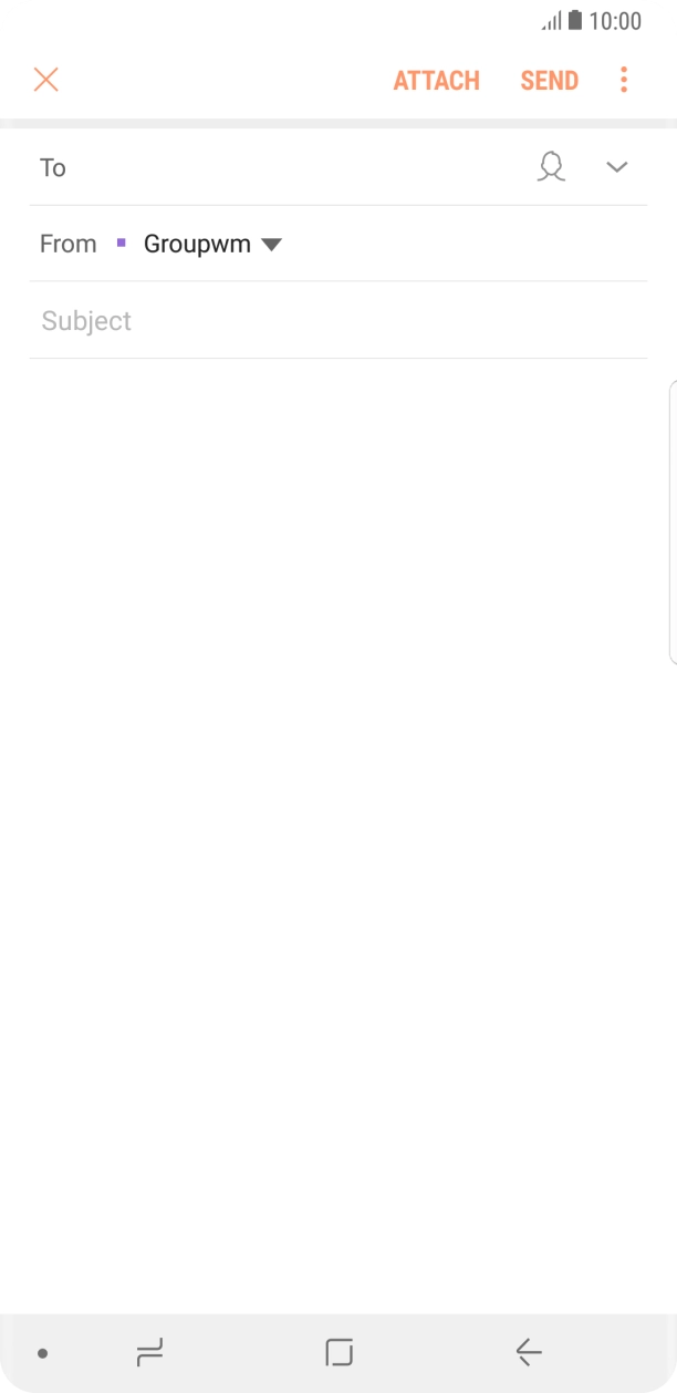 Press To and key in the first letters of the recipient's name. Press To and key in the first letters of the recipient's name.
