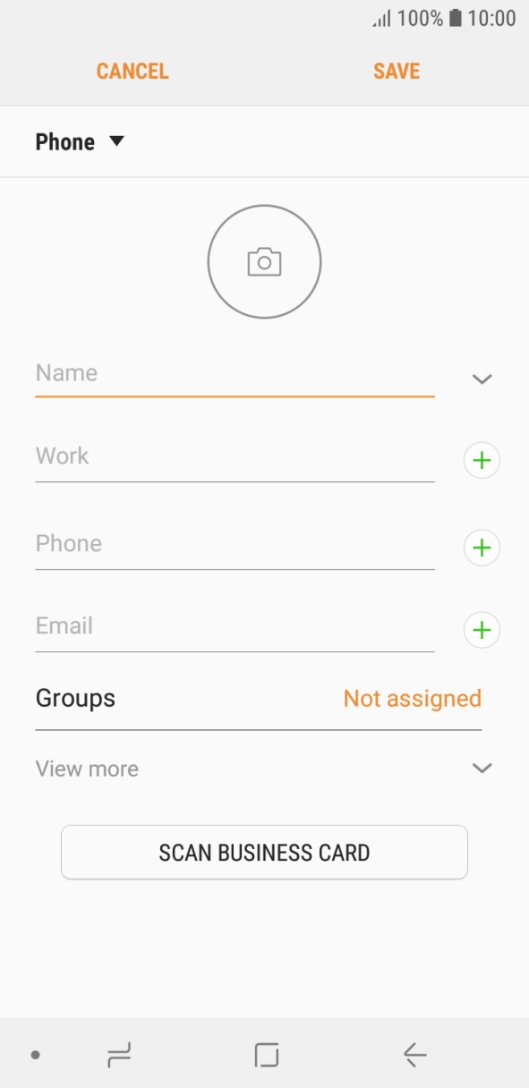 Press the address book drop down list.