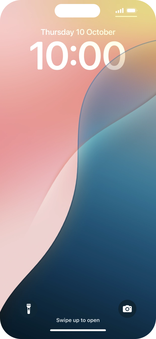 Press and hold anywhere on the lock screen. Press and hold anywhere on the lock screen.