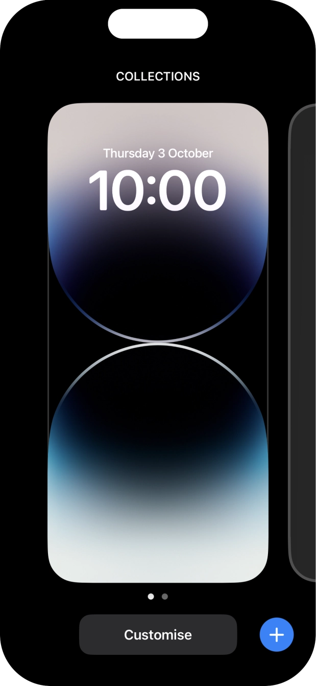 Press the add icon. Press the add icon.