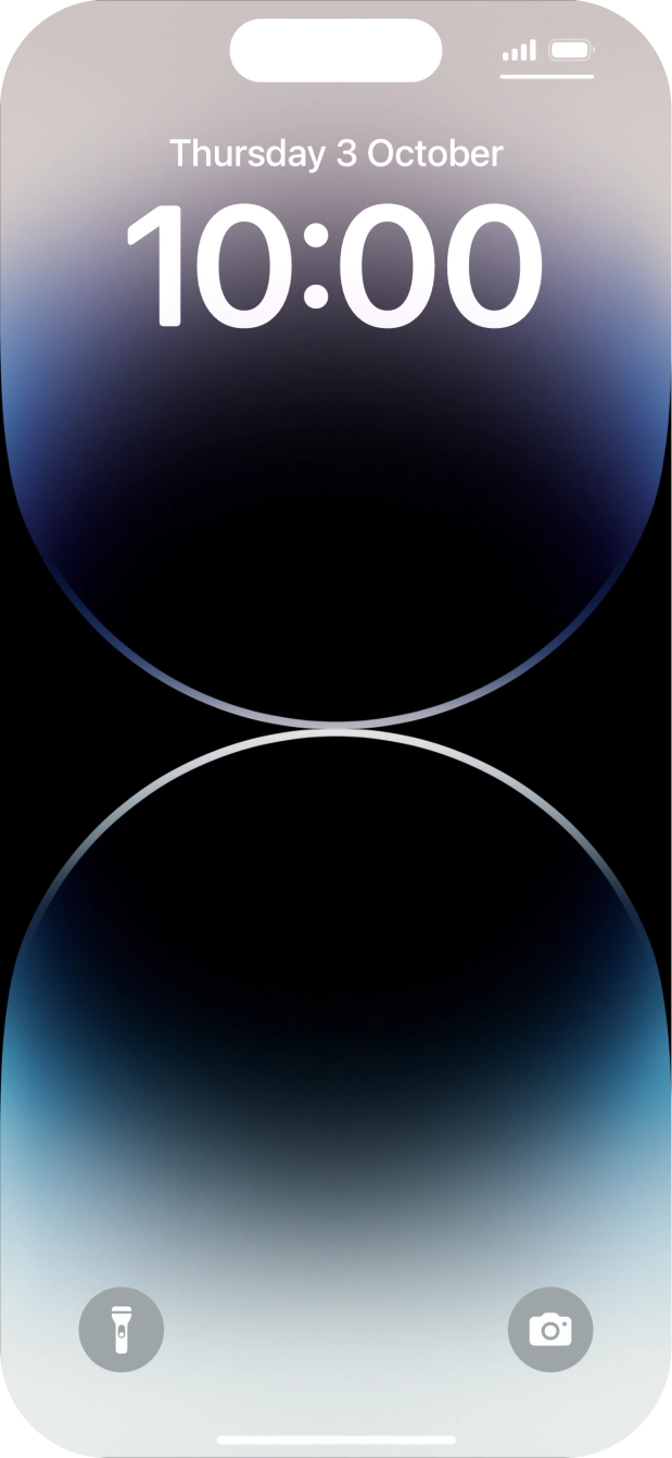 Press and hold anywhere on the lock screen. Press and hold anywhere on the lock screen.