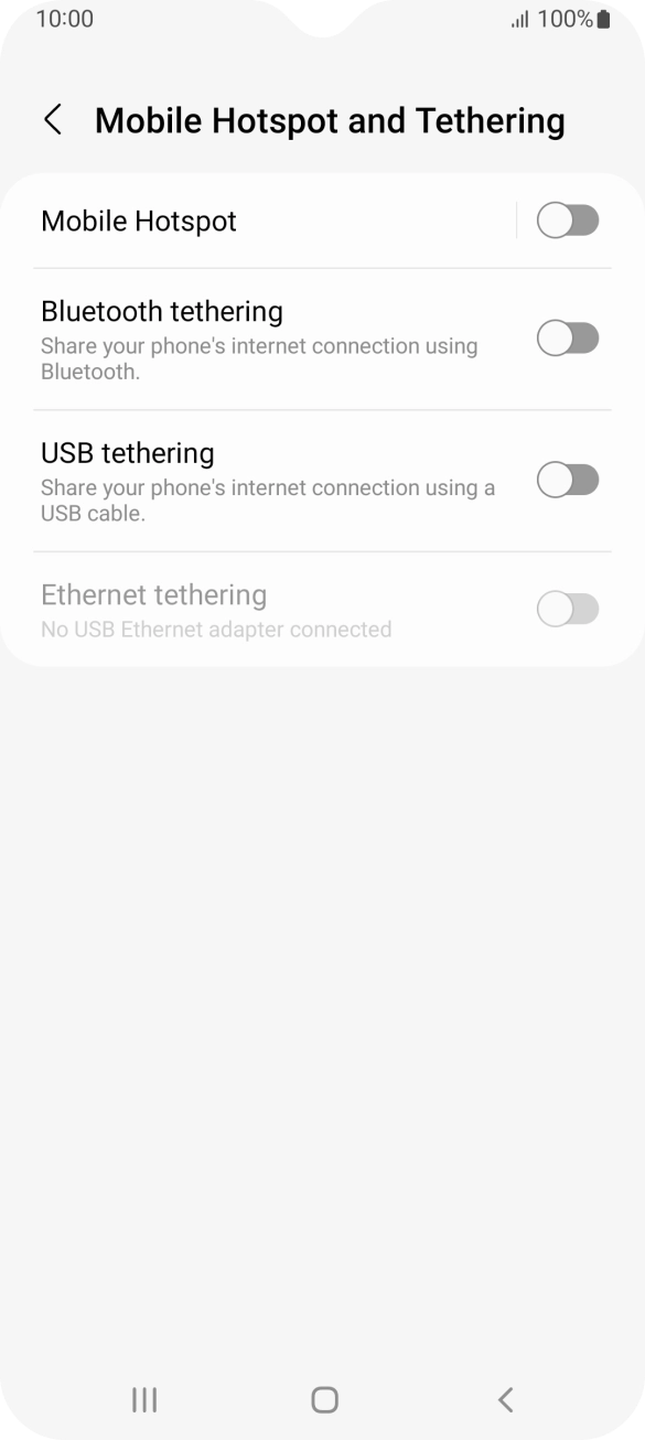 Press Mobile Hotspot. Press Mobile Hotspot.