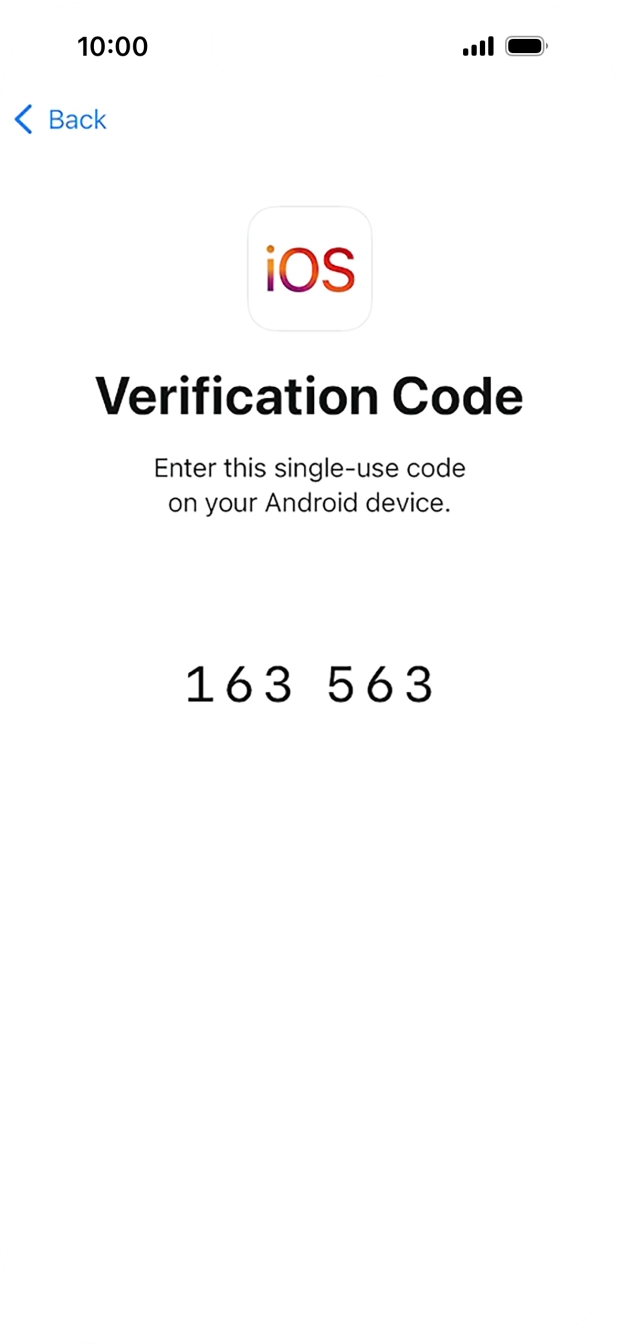 Follow the instructions on the screen and in the 'Move to iOS' app to transfer the content from the Android phone to your phone and set up your phone and prepare it for use.