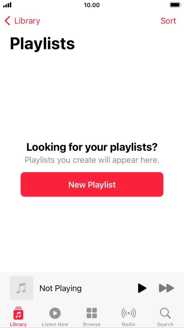 Press New Playlist. Press New Playlist.