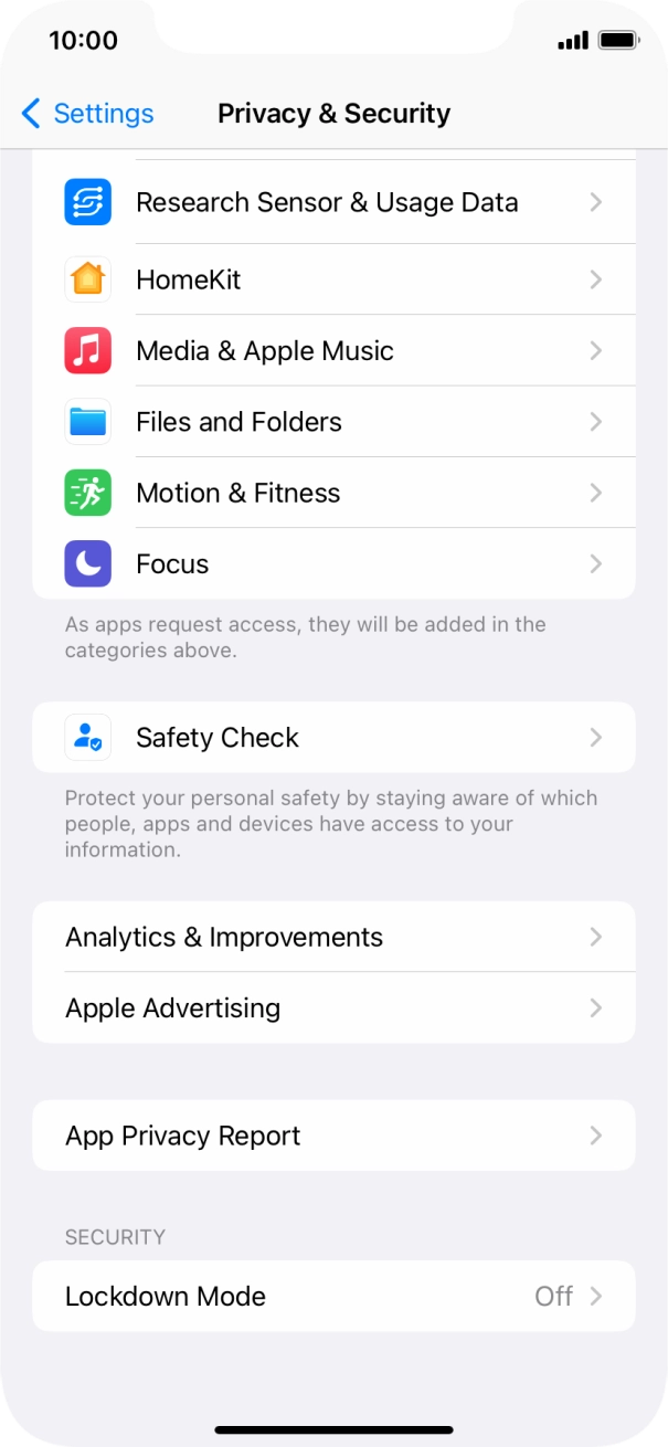 Press App Privacy Report.