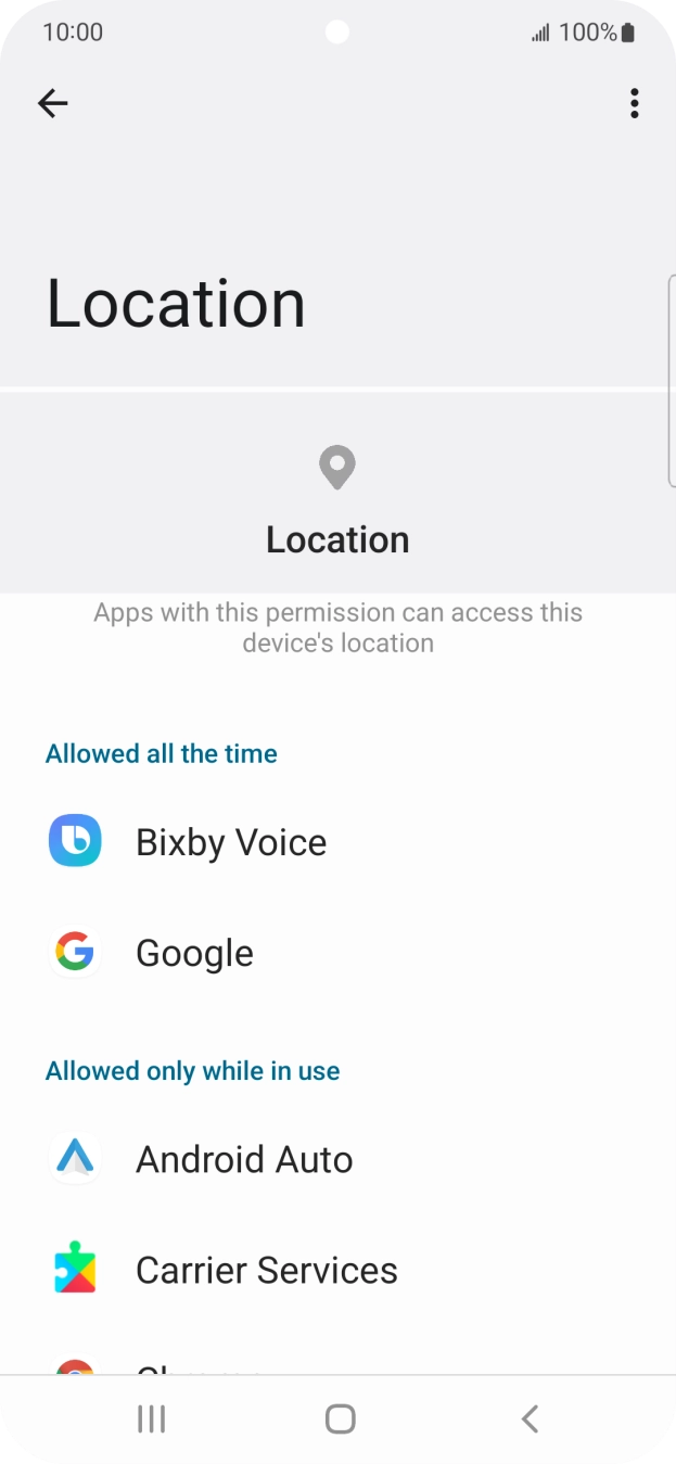 Press the required app. Press the required app.