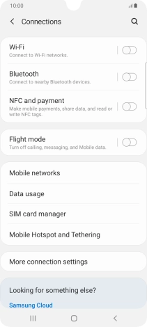 Press Mobile networks.