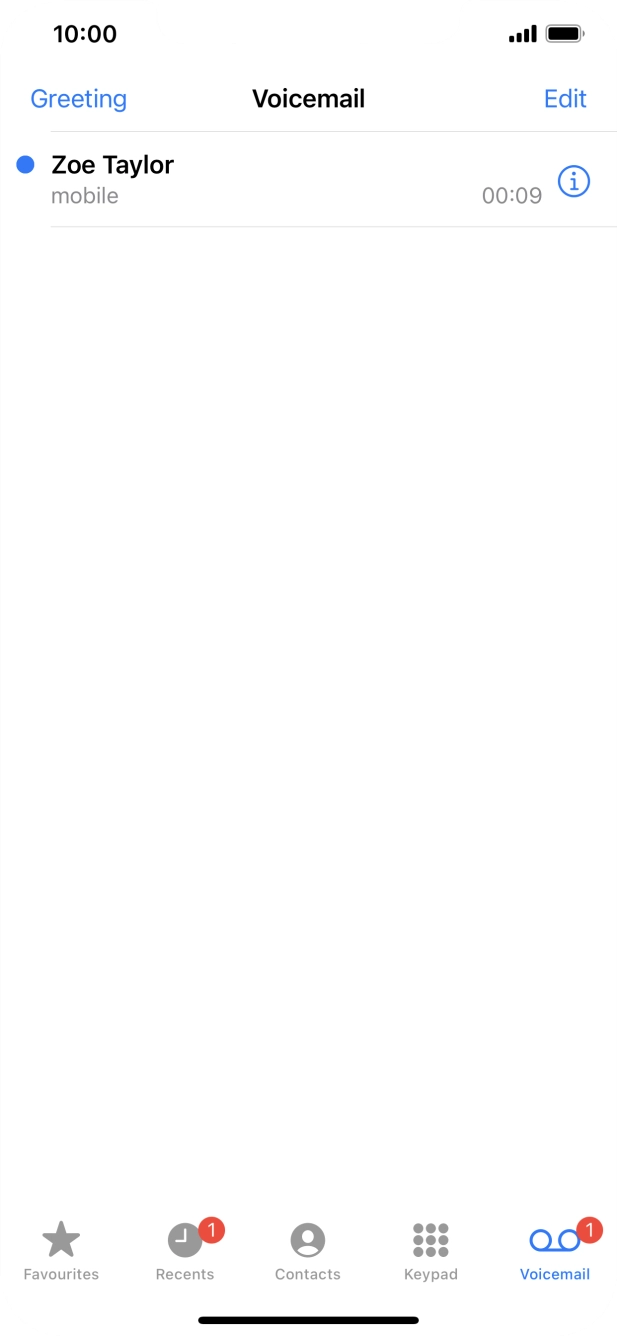 Press the required message.