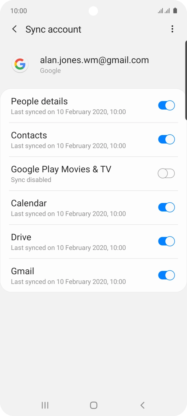 Press the Home key to return to the home screen.